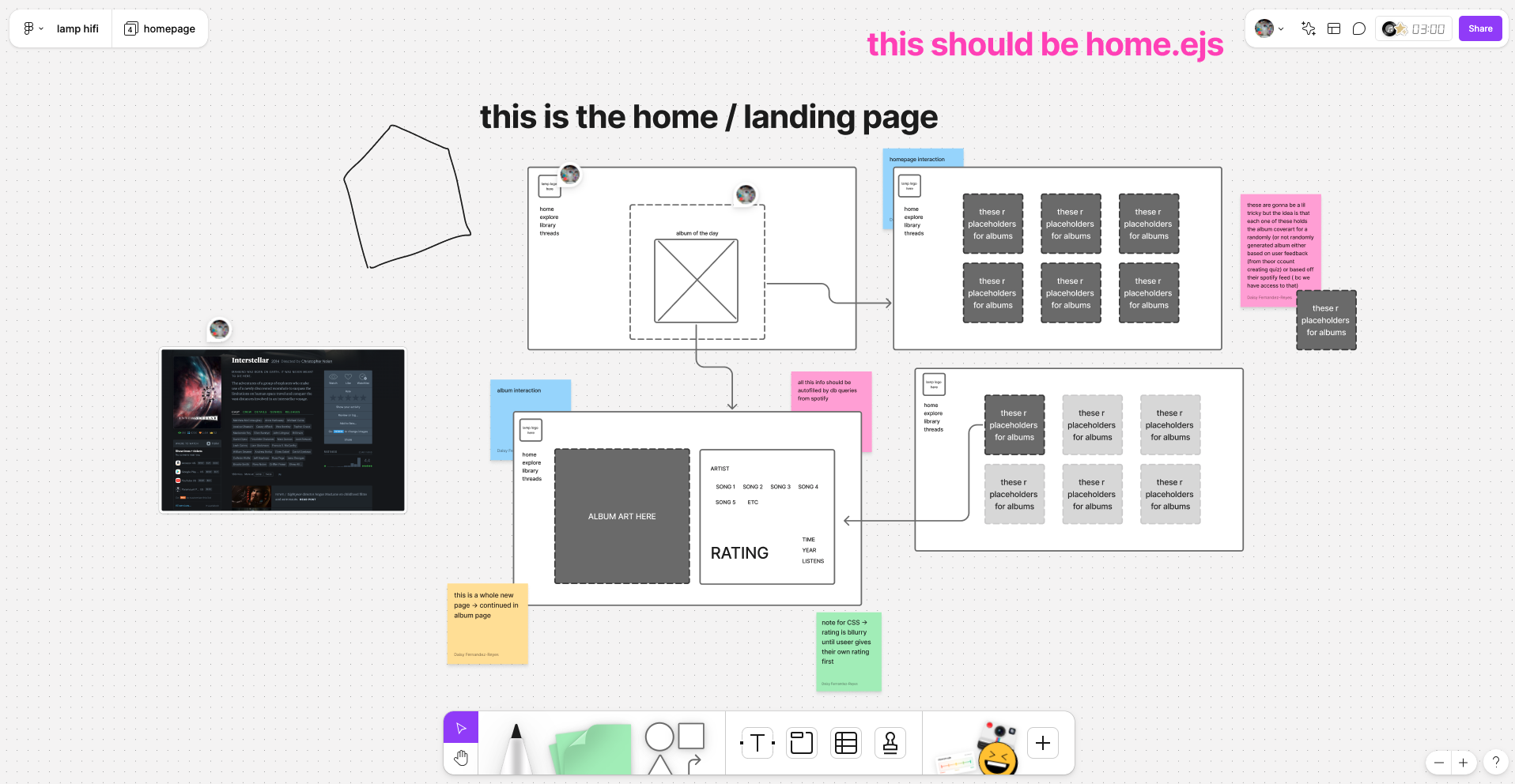 landing page